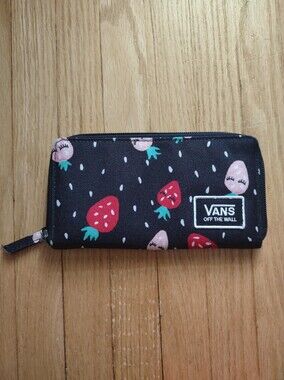 Vans Strawberry Print Zip-Around Wallet / Wristlet